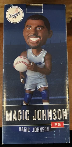 Magic Johnson 2014 Los Angeles Dodgers Bobblehead SGA ~ Lakers Legend Cover
