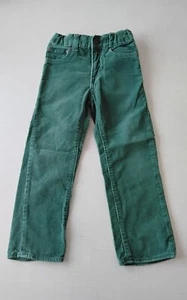 Baby Gap Green Corduroy Pants Toddler Boys Sz 4 Straight Adjustable Waist Cotton - Picture 1 of 5