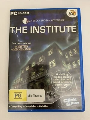 A Becky Brogan Adventure: The Institute PC Windows CD-ROM Hidden Object Game - Image 1 of 3