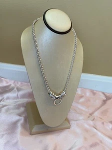 Beautiful Vintage Silver Tone Necklace Estate - Picture 1 of 5
