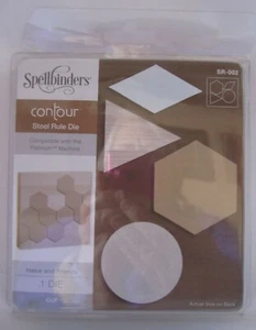 SPELLBINDERS Contour Regla de Acero Die HEXE & FRIENDS DIE Nuevo Nunca Usado #SR-002 - Imagen 1 de 2
