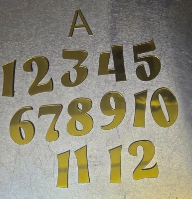 Shabby chic Clock Numbers 25/35/45mm Metallic A/B - Image 1 of 4