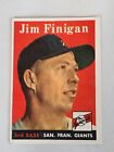 1958 TOPPS BASEBALL JIM FINIGAN SAN FRANCISCO GIANTS CARD #136 BASEBALL CARD