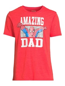Spiderman Amazing Dad Size 3XL Mens Graphic Crew Neck T Shirt - Picture 1 of 5