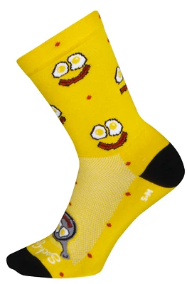 Calcetines - SockGuy - Amarillo Eggstático L/XL 6" Crew Ciclismo/Correr NUEVO Foto 1 de 4