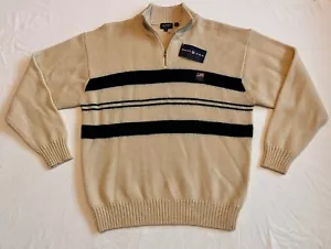 Vintage GANT U.S.A 100% Wool Knitted Jumper Classic Half Zip Sweater NWT Size M - Picture 1 of 9