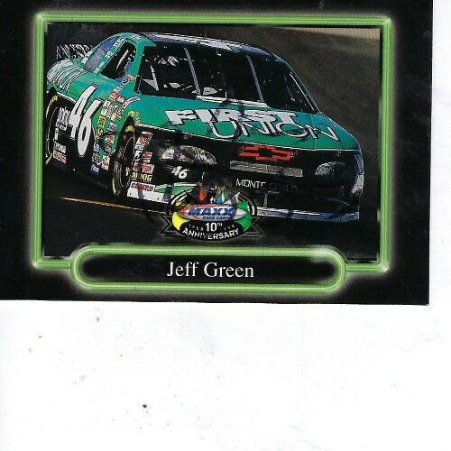 JEFF GREEN SIGNED 1998 maxx 10th anniversary  RACING #80 -  NASCAR - Image 1 of 1