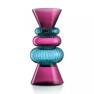 Nason Moretti Murano - Issey - Rubino/Turchese - Vaso Set da 5 coppe e vasi - Imagen 1 de 4