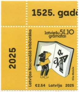 Latvia 2025 First Latvian Book 500 Years Anniversary MNH - Picture 1 of 2