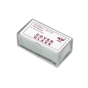 AmScope Microscope Glass Cover Slides Coverslips 100 Piece Pre-Cleaned 24mmX50mm - Picture 1 of 1
