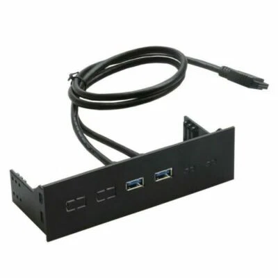 Brand NEW---5.25" 2-Port USB-3.0 Hub Front Panel - Image 1 of 4