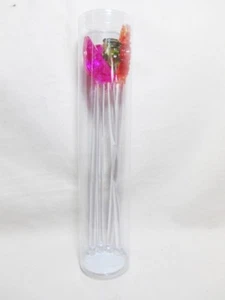 4 pc Set Acrylic Cocktail Drink Swizzle Stir Sticks 8" Party Bar New - Picture 1 of 1