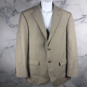 Geoffrey Beene Men's Tan Classic Regular Fit Solid Suit Blazer Jacket 42R - Picture 1 of 11