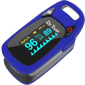 Dr Trust Professional Series Finger Tip Pulse Oximeter With Audio Visual Alarm 