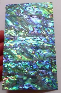 3"x5.5" DARK Paua Shell Veneer INLAY OVERLAY Luthier Scrapbook Cut Punch DIY - Picture 1 of 2