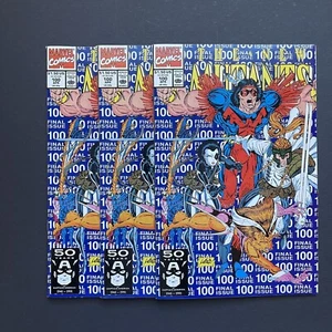 The New Mutants #100 X-Force Team 1st App 1991 Marvel Comics First Print 3 x LOT - Picture 1 of 7