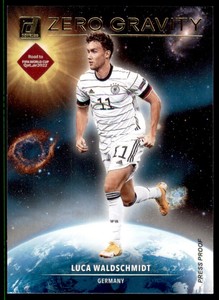 2021-22 Donruss Qatar Zero Gravity Press Proof Gold #18 Luca Waldschmidt