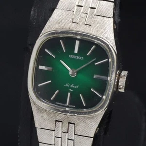 Seiko Hi-Beat 1120-3060 Green Dial Ladies Watch Good Condition - Picture 1 of 4