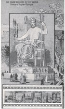 Seven 7 Wonders Of The World Barr's Post Card News Jupiter Olympus 1982