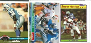 2 Barry Sanders Lions Impact y miembros solo 81 Topps Al Baker #498 esquinas afiladas - Imagen 1 de 2