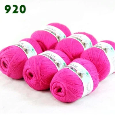 Sale 6 Skeinsx50g LACE Soft Acrylic Wool Cashmere hand knitting Crochet Yarn 920 - Image 1 of 4