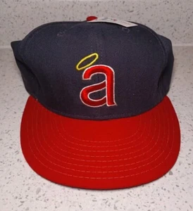 Cappello vintage Annco anni 70 modello professionale Los Angeles Angels MLB made in USA aderente 7 3/8 - Foto 1 di 10