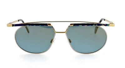 Nuevas gafas de sol CAZAL mod 254 col 428 55 mm doradas plateadas barra superior Alemania vintage Foto 1 de 4
