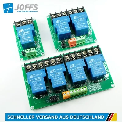 1/2/4-Kanal 30A Relais Modul 5V/12V/24V FR4 PCB (Multi Relay High/Low Trigger) - Bild 1 von 4