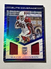 2016 Panini Elite Coverage David Johnson Jersey Card