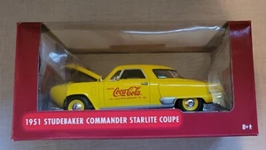 JOHNNY LIGHTNING 1951 COCA COLA STUDEBAKER COMMANDER STARLITE COUPE- 1:24 - Picture 1 of 5