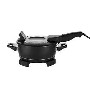Remoska Electric Table Top multi Cooker with BLACK Glass Lid 2L 400 Watts
