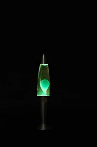 Lavalampe klar / grün Lavaleuchte Lava Lavalicht Lampe Leuchte Lawalampe - Bild 1 von 1
