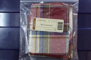 Longaberger Paprika Plaid Medium Kanister Korb Einsatz #28057124 - NEU - Bild 1 von 5