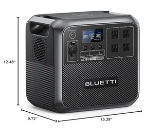 BLUETTI Solar Generator AC180 1152Wh LiFePO4 1800W (WE SHIP TO GUAM & PR OVERSEA - Picture 1 of 7
