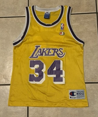 Camiseta vintage anos 90 Shaquille O’Neal Champion 10-12 Kobe Bryant LeBron Luka Doncic - Imagem 1 de 4