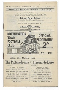 1946/47 Division 3 South - NORTHAMPTON TOWN v. TORQUAY UNITED - Picture 1 of 2
