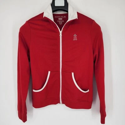 Los Angeles Angels Jacket Womens Size Medium Red Full Zip Pockets MLB Antigua - Image 1 of 4