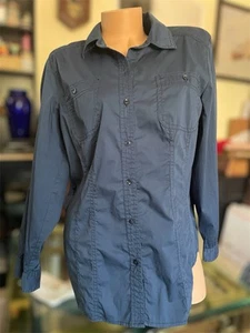Chico's Langarmshirt Damen Größe 1 Blau Knopfleiste - Bild 1 von 14