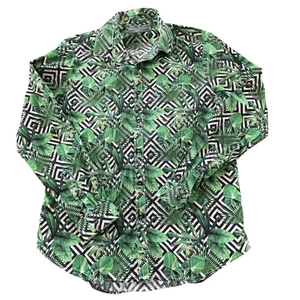 Paisley & Gray Slim Fit Button Down Shirt Sz LG (17) Tropical Resort Hawaiian - Picture 1 of 7