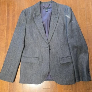 MARC BY MARC JACOBS Wool Cotton 1B Tailored Jacket Grey Lined L - Picture 1 of 5