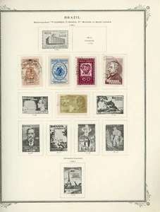 BRAZIL Selections on Scott Specialty Album Page Lot #19 - SEE SCAN - $$$ - Picture 1 of 1