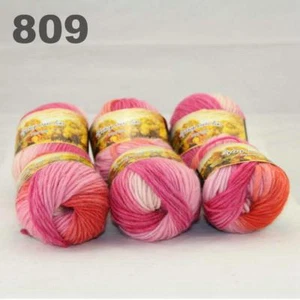 Sale New 6 Skeinsx50g Rainbows Coarse Hand Knit Quick Wool Yarn Shawl Scarves 09 - Picture 1 of 6