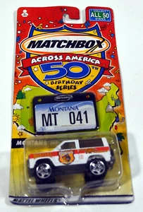 Vintage Matchbox Across America 50th Birthday Series Montana Ford Bronco II - Picture 1 of 2