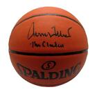 Jerry West HOF Lakers Signed/Inscr Mr Clutch Spalding Basketball PSA/DNA 161151