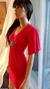 Sexy Kleid der Marke Sky offener Rücken Medaillon rosa XS - Bild 1 von 9