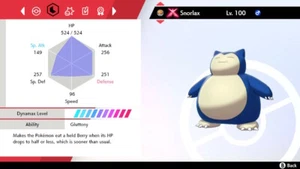 Pokemon Espada y Escudo SWSH - Brillante 6IV Max EV Gigantamax Gmax Snorlax - Imagen 1 de 4