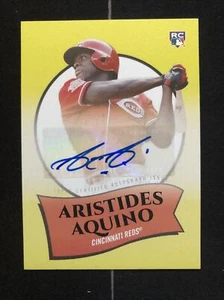Autografo Aristides Aquino 2020 Topps Montgomery Club #2-A Cincinnati Reds - Foto 1 di 2