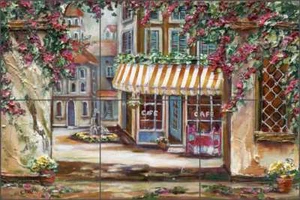 Mural de cerámica de azulejos de café cocina tienda de pueblo arte GCS020 - Imagen 1 de 6