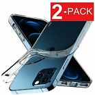 2-Pack For Apple iPhone 12 Pro Max Mini Shockproof Clear Silicone Soft Case