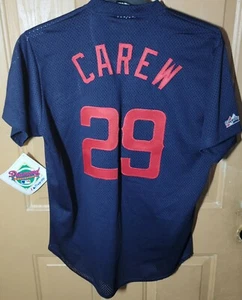 CAMISETA AUTÉNTICA DE COLECCIÓN DE DIAMANTES THROWBACK DE ÁNGELES CALIFORNIA #29 CAREW... - Imagen 1 de 12